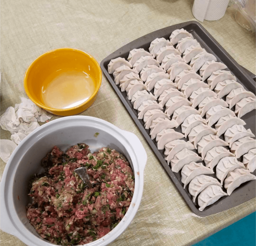 Dumplings from Scratch (Fill, Fold and Pan-Fried)